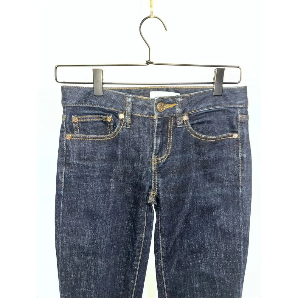 Tory Burch Super Skinny Jean Dark Wash Size 25 Womens